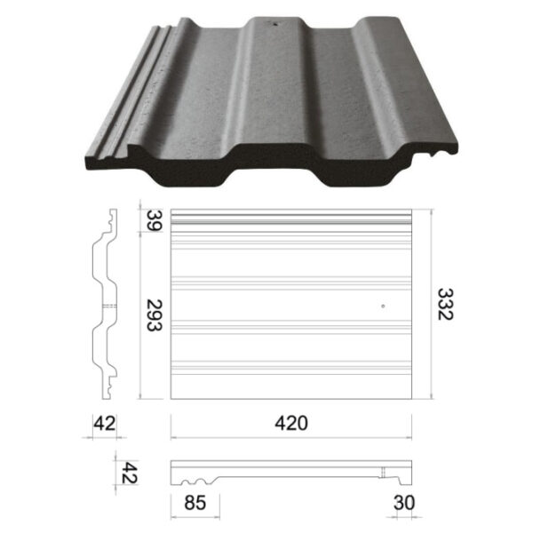 Marley Ludlow Concrete Interlocking Roof Tile